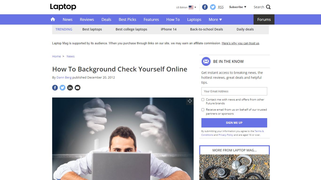 How To Background Check Yourself | Laptop Mag