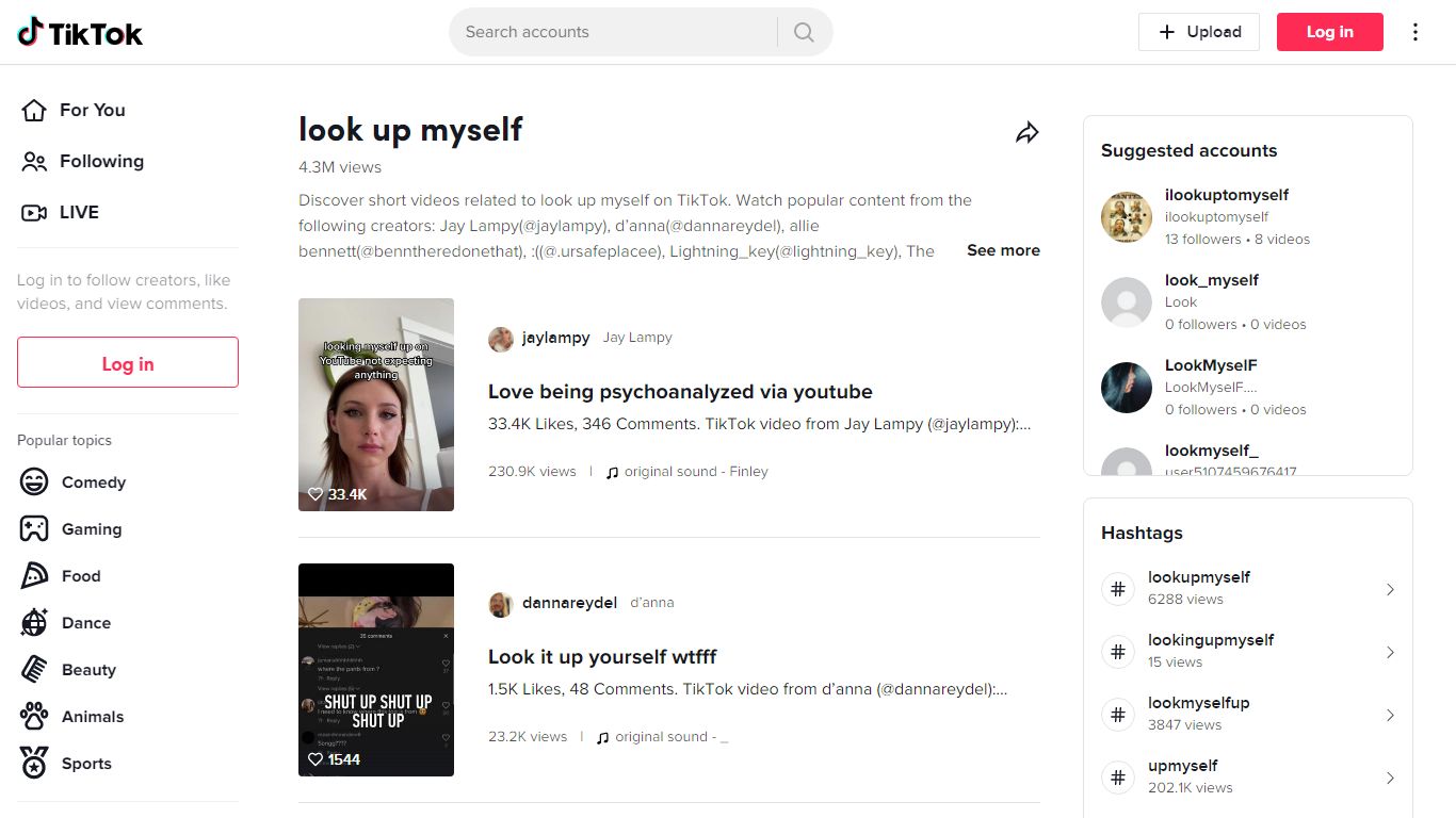 Discover look up myself 's popular videos | TikTok